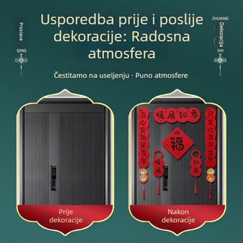 Privjesak za kvaku od filca, dekor za novi dom, dar za useljenje
