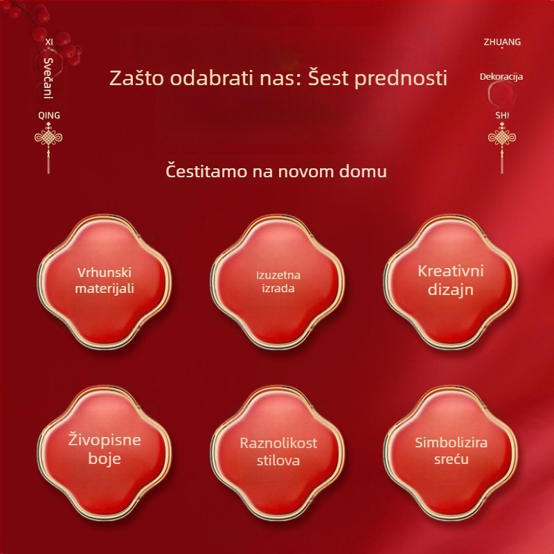 Privjesak za kvaku od filca, dekor za novi dom, dar za useljenje