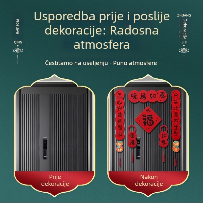 Privjesak za kvaku od filca, dekor za novi dom, dar za useljenje