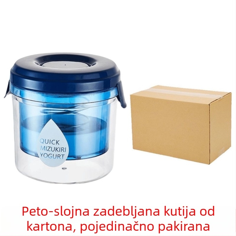Filter za jogurt i odvajivač surutke sa poklopcem – okrugli višenamjenski kuhinjski spremnik