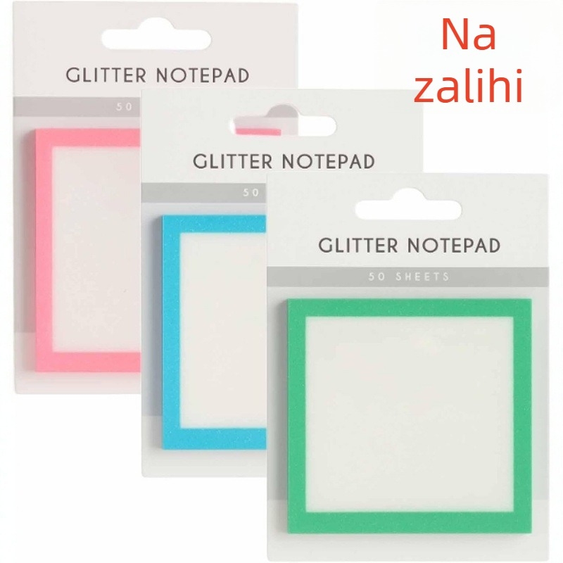 Prozirne ljepljive bilješke Sparkle