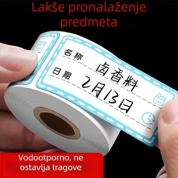 Šarene uklonjive oznake za hladnjak i zamrzivač, oznake za razvrstavanje hrane, vodootporne trake