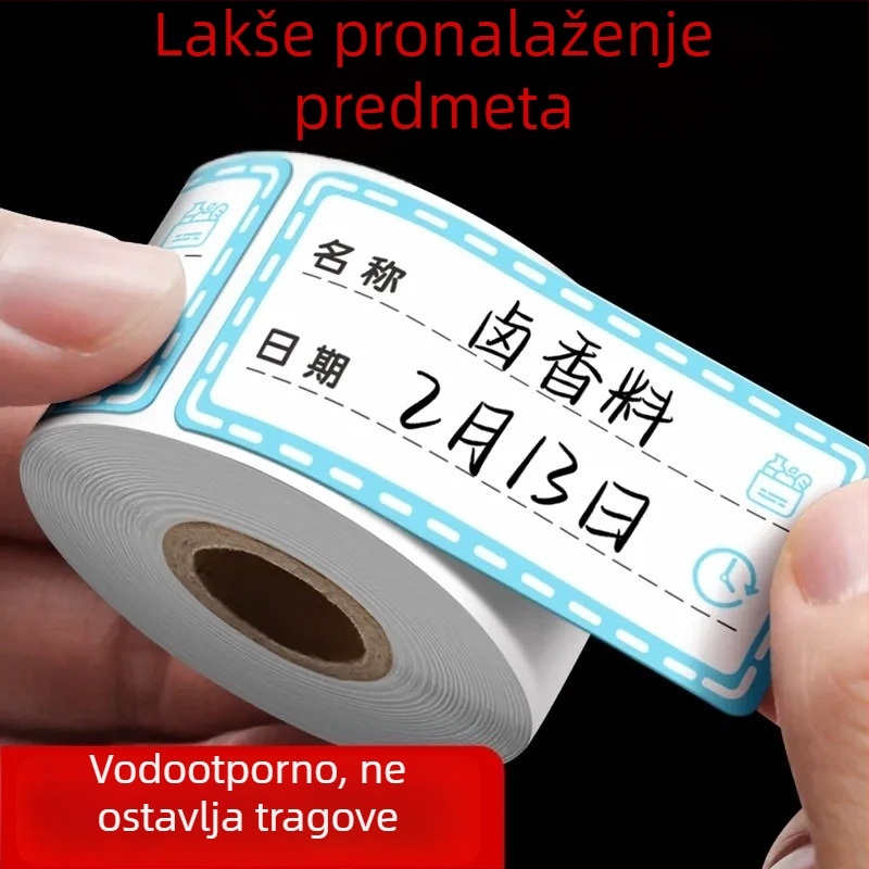 Šarene uklonjive oznake za hladnjak i zamrzivač, oznake za razvrstavanje hrane, vodootporne trake