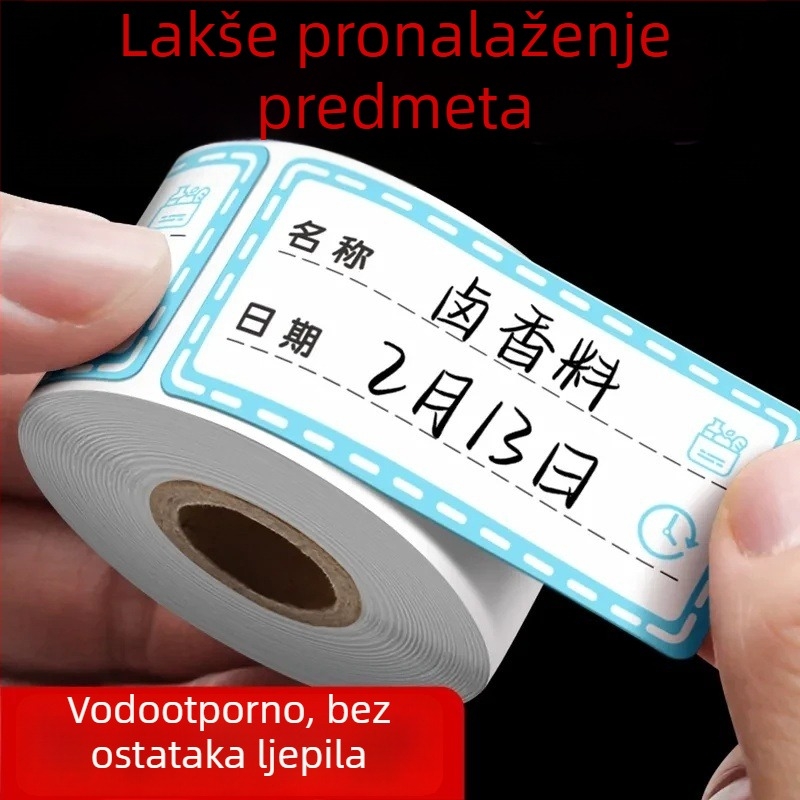 Šarene uklonjive oznake za hladnjak i zamrzivač, oznake za razvrstavanje hrane, vodootporne trake