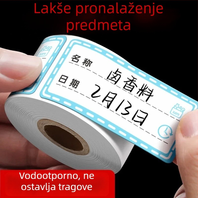 Šarene uklonjive oznake za hladnjak i zamrzivač, oznake za razvrstavanje hrane, vodootporne trake