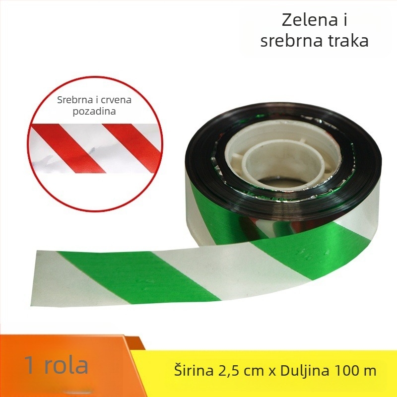 Šarena reflektirajuća traka za odvraćanje ptica za voćnjake i farme