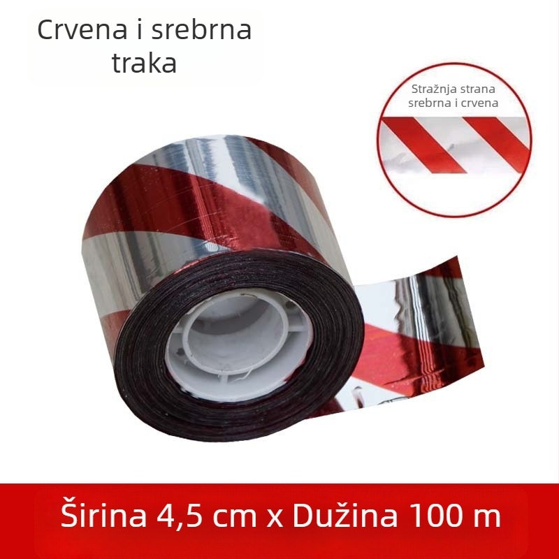 Šarena reflektirajuća traka za odvraćanje ptica za voćnjake i farme