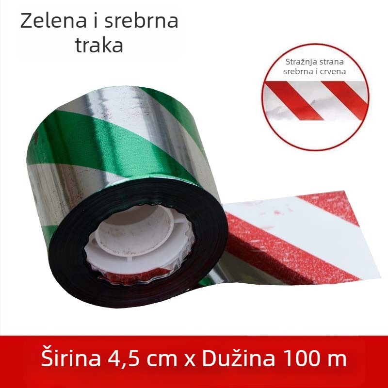 Šarena reflektirajuća traka za odvraćanje ptica za voćnjake i farme