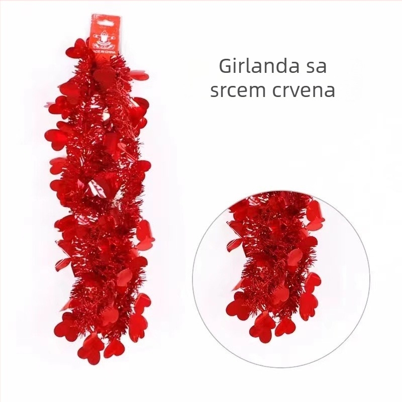 2 m srcolika tinsel traka za dekoracije vjenčanja, Božića i zabave