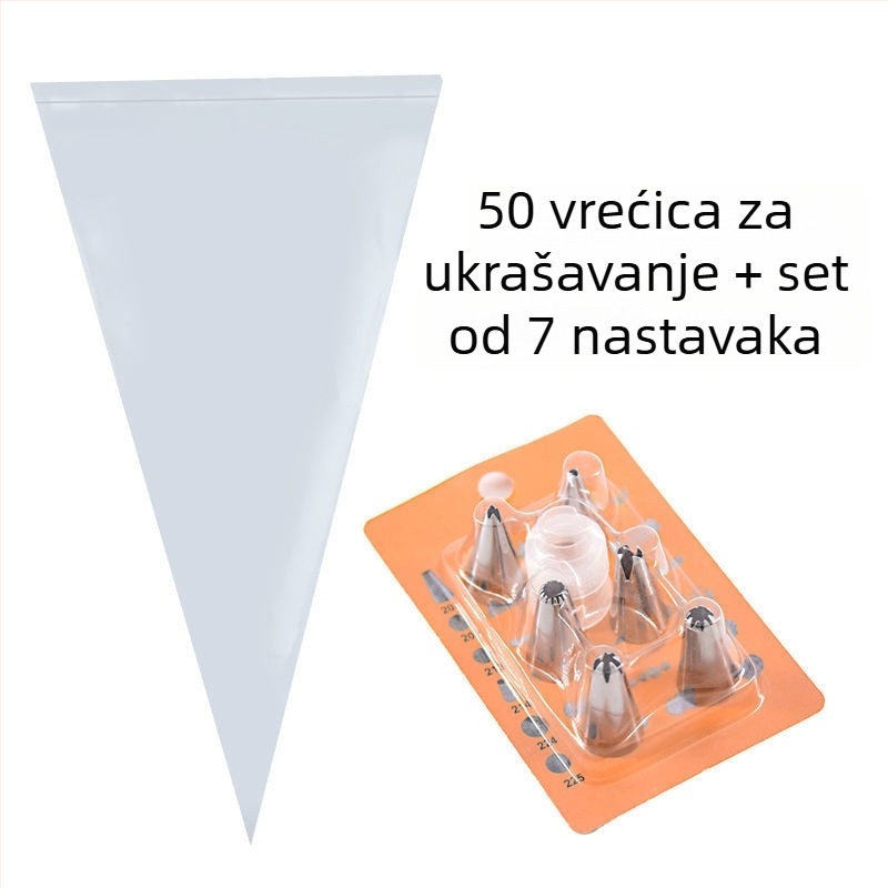 Debele prozirne jednokratne vrećice za ukrašavanje kremom i dekoriranje kolača (PE)