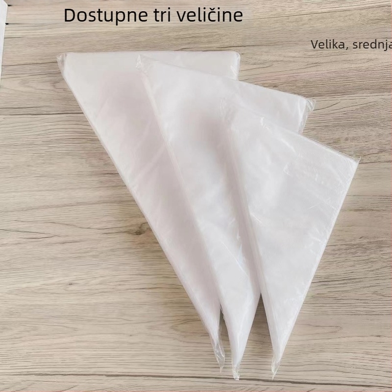 Jednokratne vrećice za ukrašavanje od debelog PE, u veličinama velikoj, srednjoj i maloj, za kremu, tortu i kolačiće