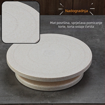 Plastična rotirajuća ploča za ukrašavanje torti s protukliznom površinom