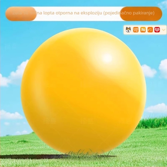 36-inčni ekstra veliki latex balon, debeľeg, otporan na eksploziju, za djecu na igralištu na travnjaku i za vanjsku igru