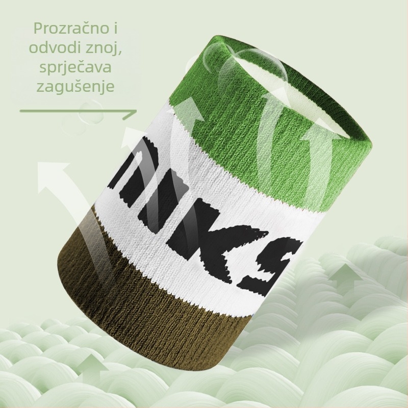 Dječja sportska narukvica za zapešće s apsorpcijom znoja, pogodna za košarku, odbojku i badminton; materijal: spandex