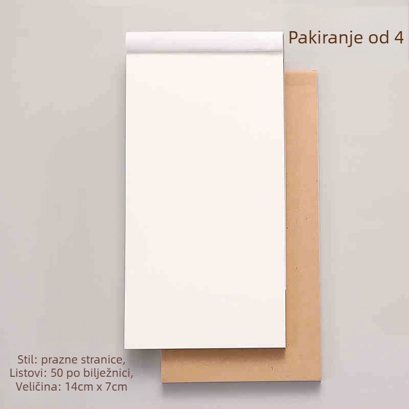 Kreativni mini bilježnica s odvojivim stranicama i planerom za popise