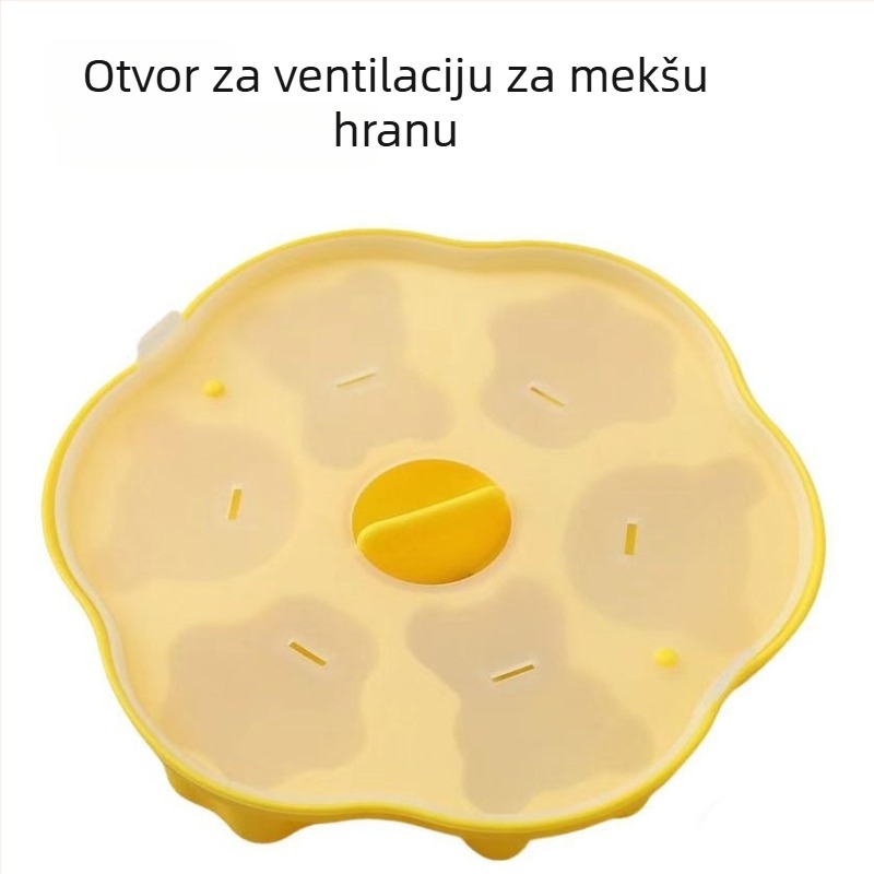 Kalup za parene kolače za dječju hranu, silikon kutija za hranu, dizajn mačje šape, pogodna za kremu od jaja i rižine kolače, kalup za pečenje