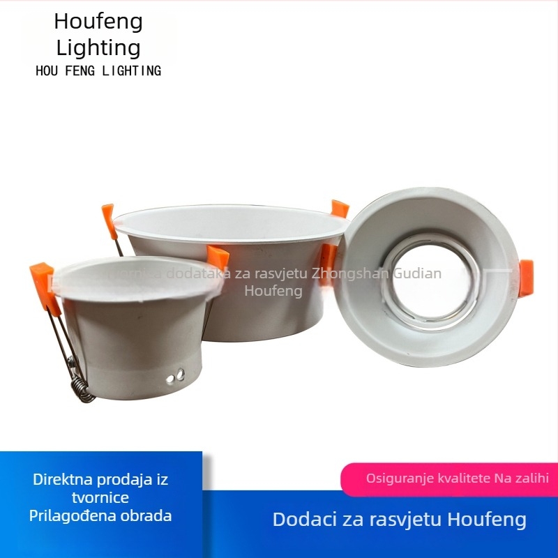 Okrugli držač MR16/MR111 reflektora, aluminijsko kućište lampe s praškim premazom, hotelsko osvjetljenje HF-T054/HF-T055/HF-T056