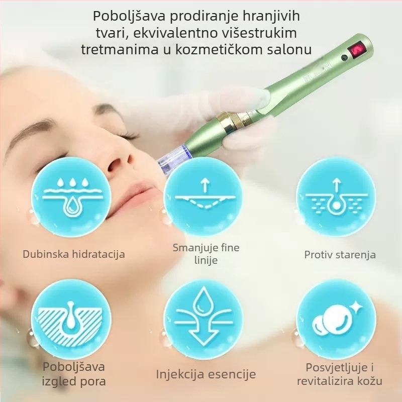 Domaći masažer za lice s nano-mikrokrystalnom njegom kože i boosterom penetracije esencije