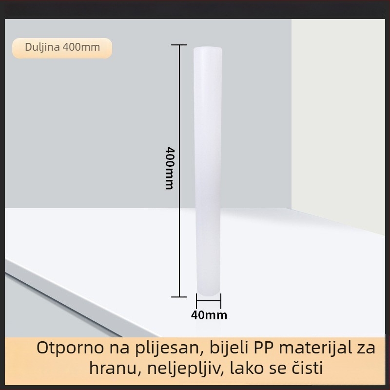PP neprijanjajući valjak za tijesto, prehrambene kvalitete fondant valjak za kućnu upotrebu, pogodan za tijesto za knedle i rezance