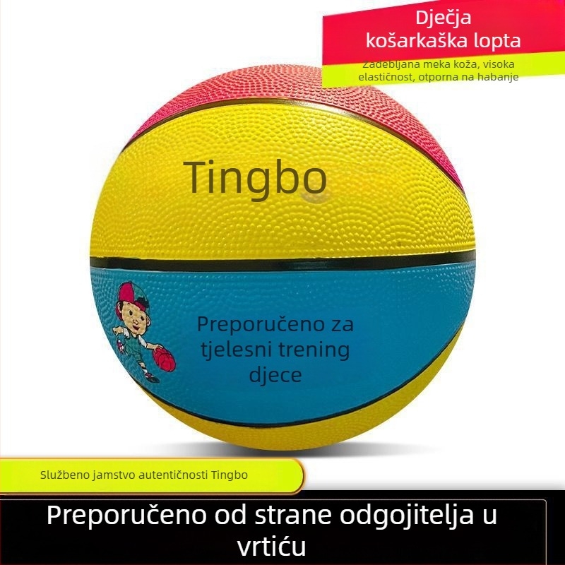 Plava gumena košarkaška lopta, veličine 3, 4, 5 i 7, otporna na habanje, za unutarnju i vanjsku upotrebu, za djecu i mlade.