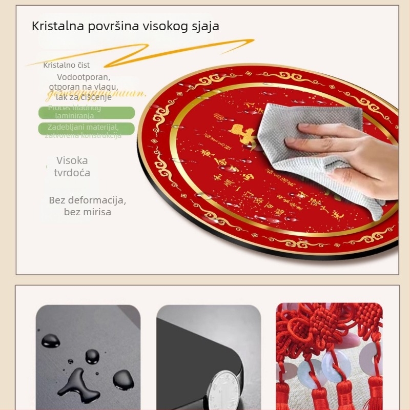Novi kineski stil – zidna umjetnost za dnevni boravak, crveni motiv sreće, dekor za ulaz i pozadinu televizora