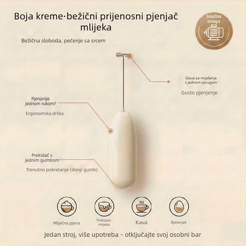 26-godišnji novi model ručni bežični električni mikser za kućnu kuhinju