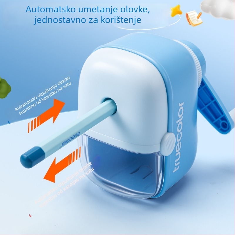 True Color ručni oštrač olovaka s velikim promjerom za učenike i djecu