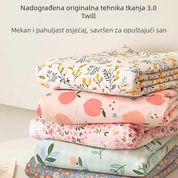 Posteljina od 100% pamuka, twill tkanina, reaktivno tiskanje i bojanje, moderni minimalistički stil za kućnu upotrebu