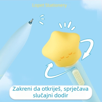 Lepai gel pero s okretanjem, Ins-stil dizajn, brzo sušeća crna tinta za učenike