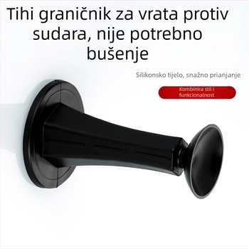 Bez bušenja silikon štoper za vrata, za kupaonice i drvena vrata, gumeni tiši štoper