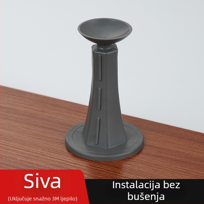 Bez bušenja silikon štoper za vrata, za kupaonice i drvena vrata, gumeni tiši štoper