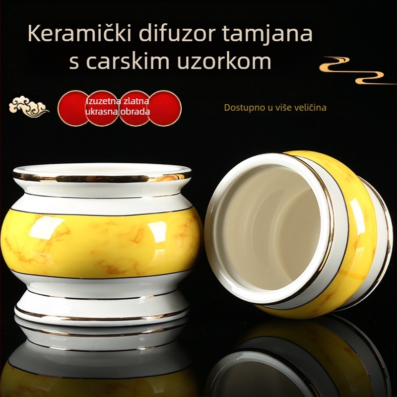 Keramički tamjanik s carski uzorak za unutarnju upotrebu