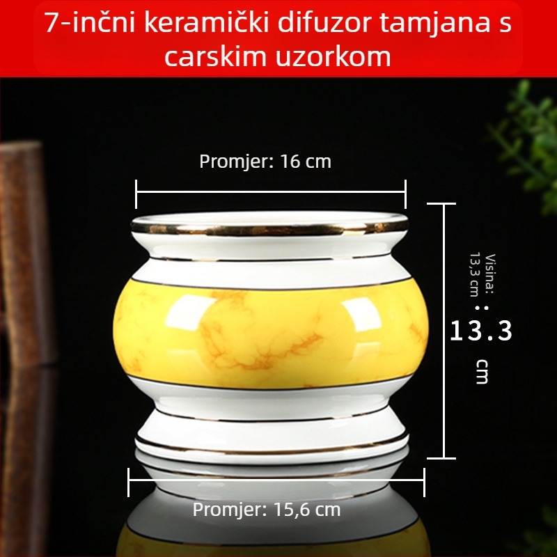 Keramički tamjanik s carski uzorak za unutarnju upotrebu