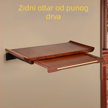 Kućni oltar od kamfornog drveta, zidni stol za ponude Guanyin i Guan Gong, stol za tamjan