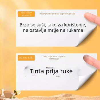 Master 19271 pritiskom tip gel pero 0,18 mm ultra-tanka brza sušeća olovka s punim igličastim vrhom, 0,38 mm za vježbu
