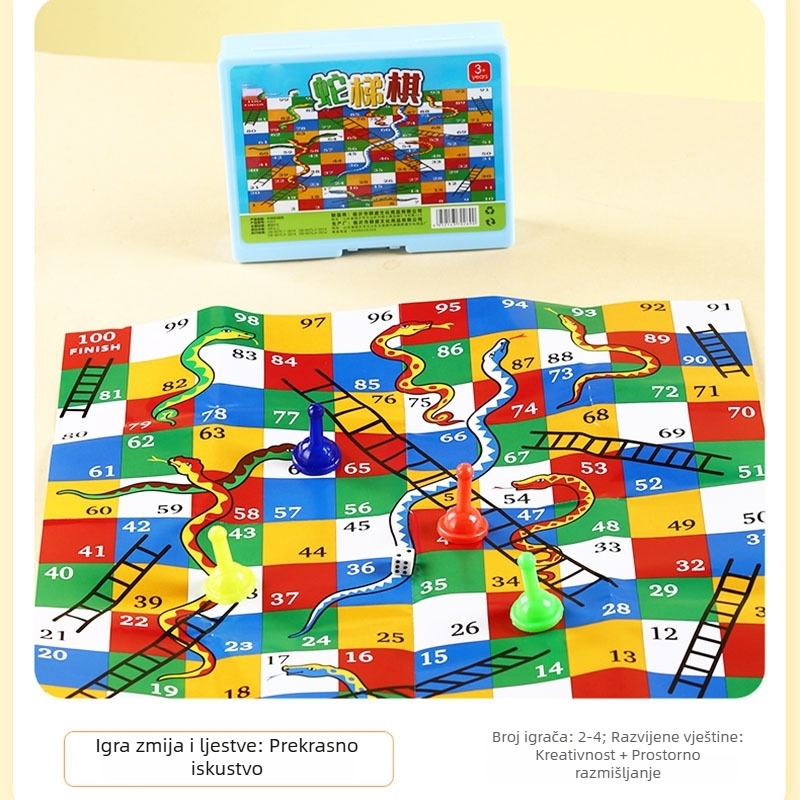 Edukativna društvena igra za djecu i roditelje: dama, Ludo, Gomoku, Životinjsko šah