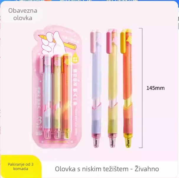 The Pen Says neutralno gel olovka s brzo sušećim vodnim tintom za učenje i potpis – crna tehnologija kuglična olovka