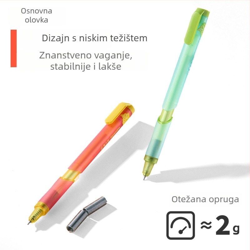 The Pen Says neutralno gel olovka s brzo sušećim vodnim tintom za učenje i potpis – crna tehnologija kuglična olovka