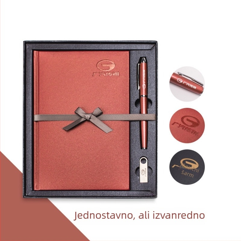 Bilježnica za poslovne darove s logom, prilagodljiva za korporativne i školske događaje, set poklon kutija