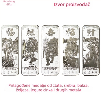 Velika bakrena medalja s prilagođenim logom, metalna spomen pločica za poslovne događaje