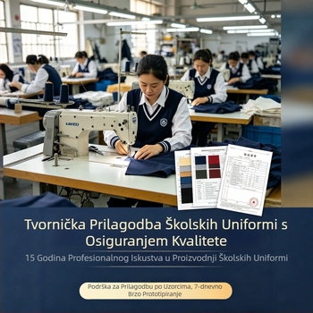 Proljetno-ljetni školski uniformni set – majica kratkih rukava i hlače za učenike od osnovne do srednje škole, unisex