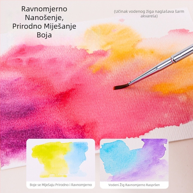 Blue Fruit S618 set akvarela, bogate boje, mini kutija za boje, prijenosni alati za crtanje za početnike i putovanja
