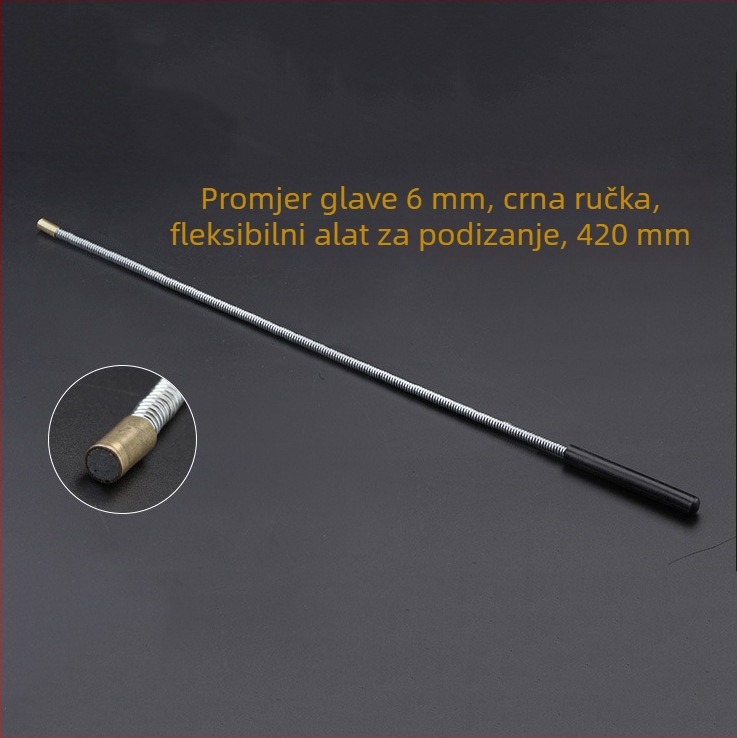 Fleksibilan, odvojiv magnetski metalni višenamjenski alat za podizanje s LED usisnom šipkom.