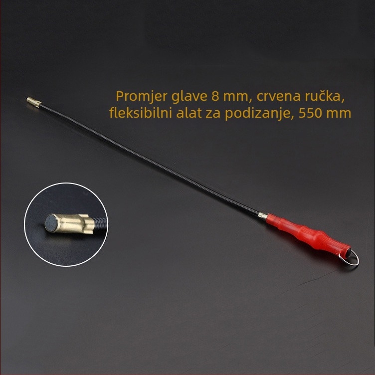 Fleksibilan, odvojiv magnetski metalni višenamjenski alat za podizanje s LED usisnom šipkom.