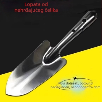 Nerđajući čelik – mala vrtna lopatica za sadnju cvijeća i sukulenata