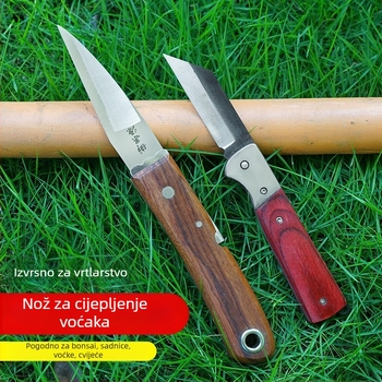 Sklopivi nož za cijepanje od čelika, komplet alata za cijepanje voćnih stabala i sadnica u vrtu