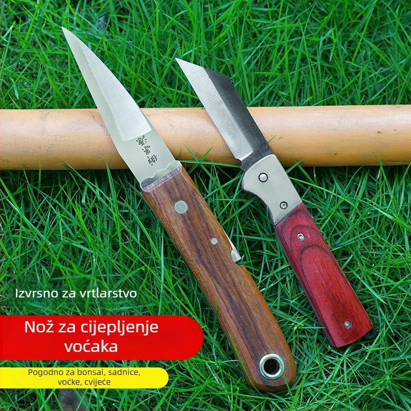 Sklopivi nož za cijepanje od čelika, komplet alata za cijepanje voćnih stabala i sadnica u vrtu