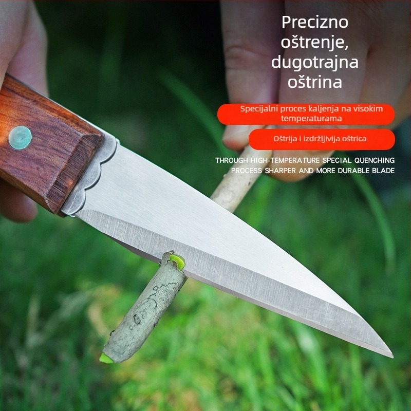Sklopivi nož za cijepanje od čelika, komplet alata za cijepanje voćnih stabala i sadnica u vrtu
