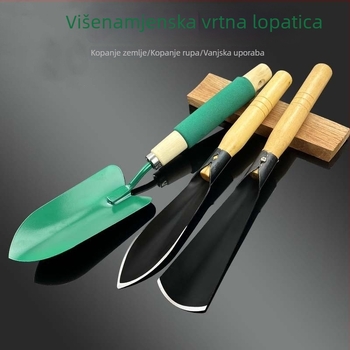 Trodijelni set lopata za vanjsku upotrebu: kopanje povrća, kopanje rupa, prozračivanje tla i sadnja cvijeća