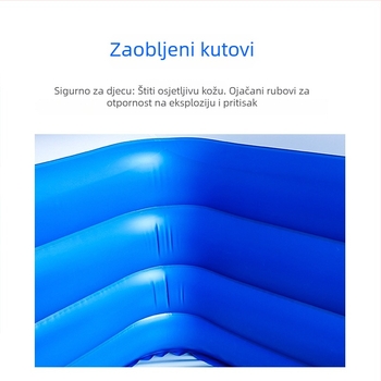 Naduvani obiteljski bazen za dom i dvorište, veliki sklopivi bazen za djecu i odrasle.
